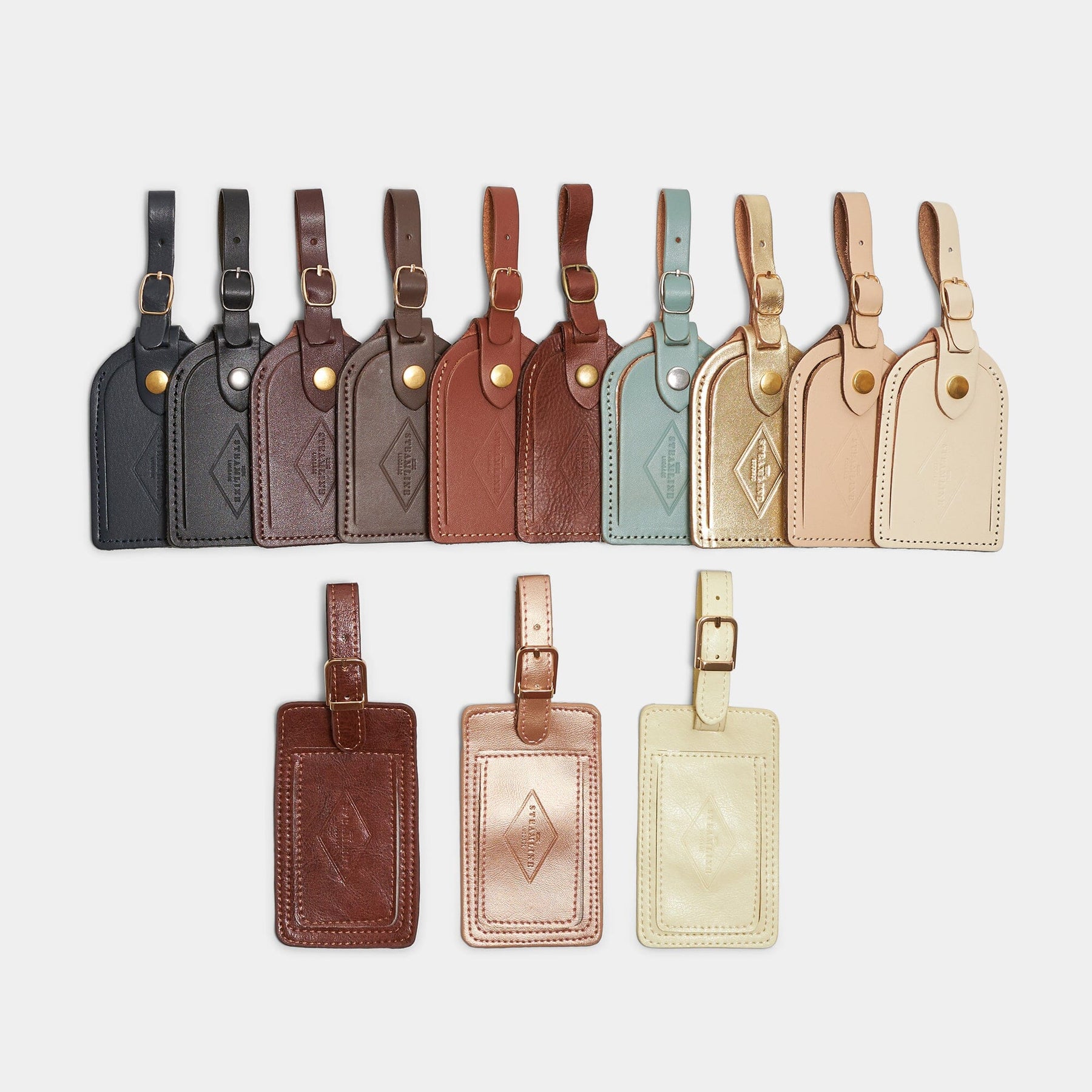 Metallic Vegan Leather - Luggage Tag