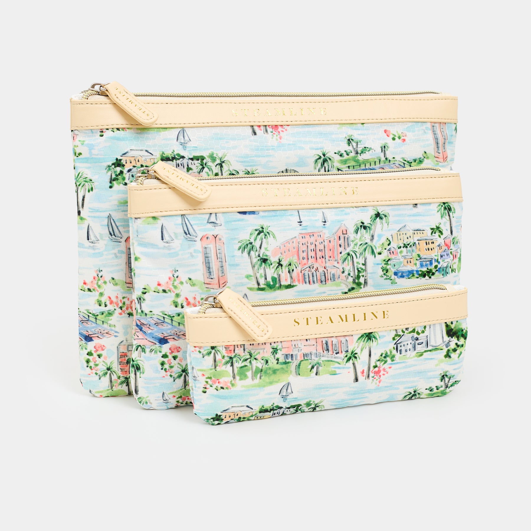 The Hamilton Princess Bermuda x SteamLine - Cosmetic Case Set