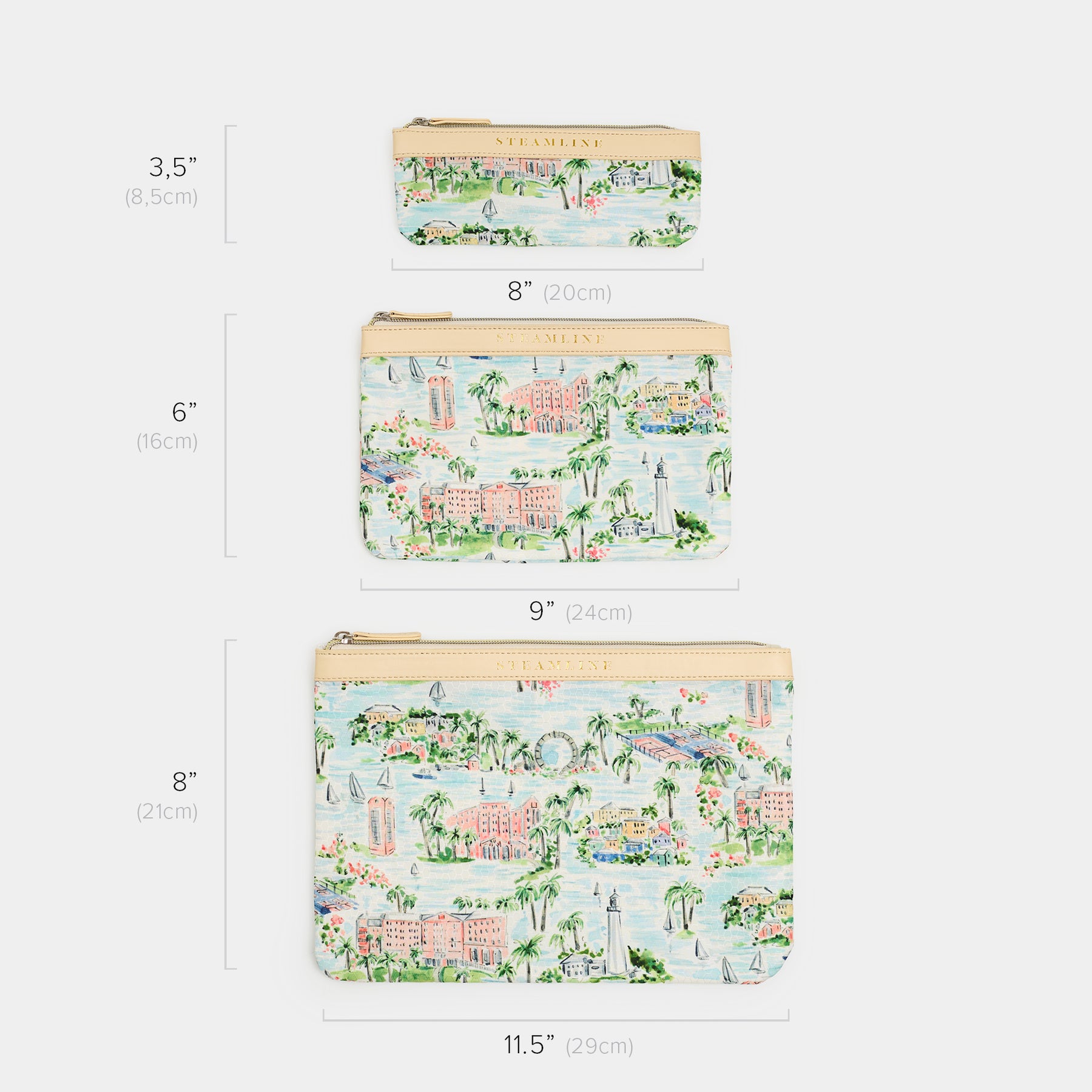 The Hamilton Princess Bermuda x SteamLine - Cosmetic Case Set