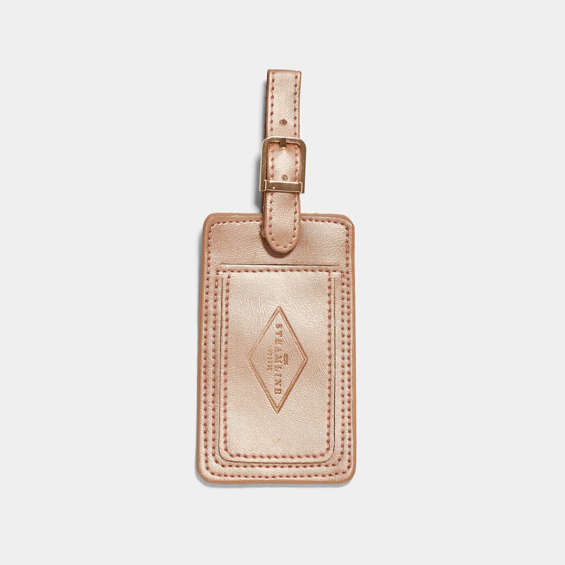 Metallic Vegan Leather - Luggage Tag