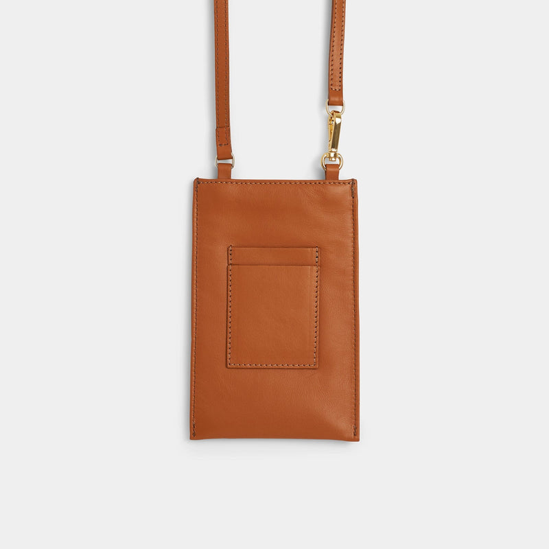 The Navigator - Nut Crossbody Phone Bag