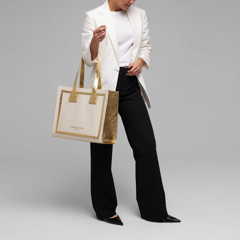 The Navigator - Gold Tote