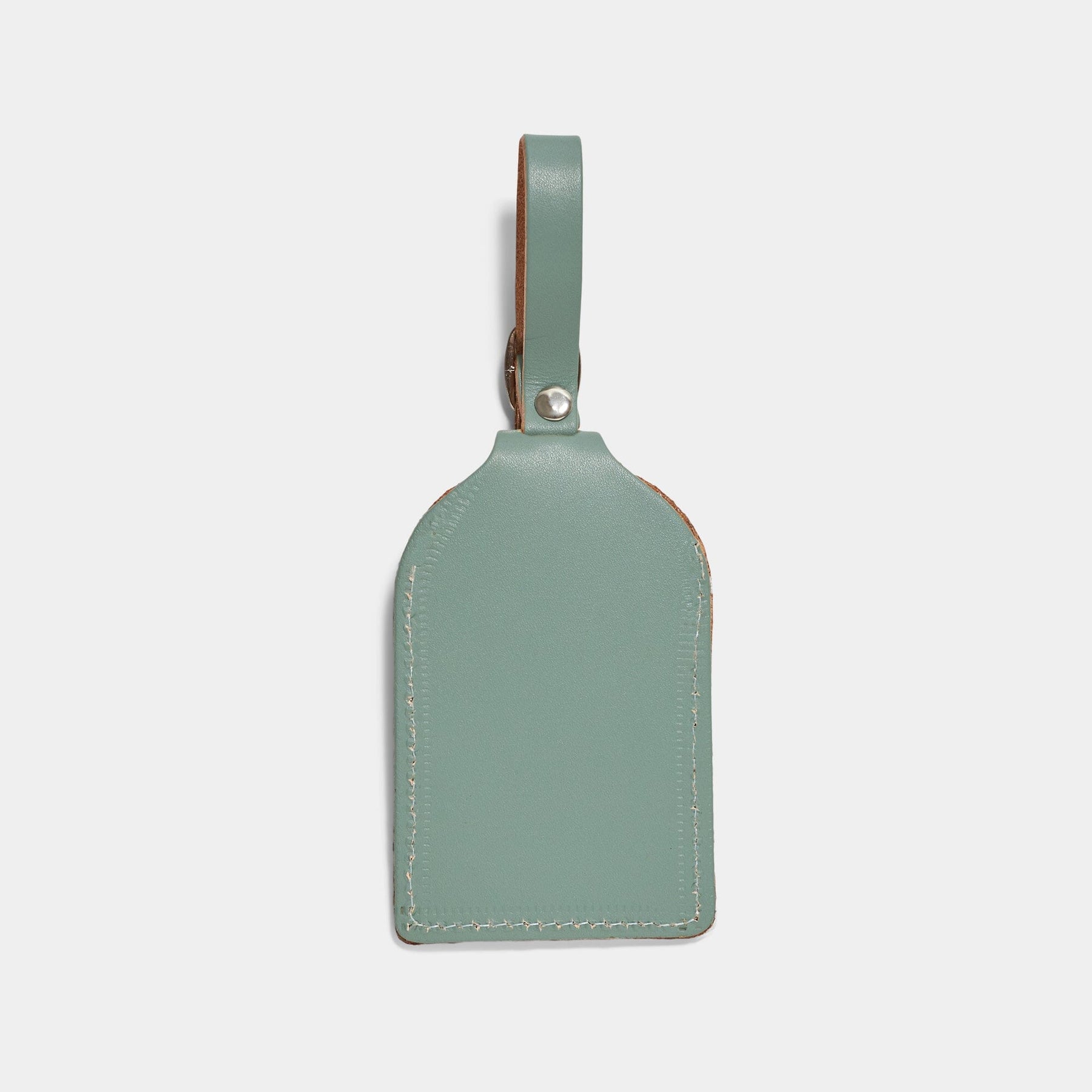 Sea Green Leather - Luggage Tag