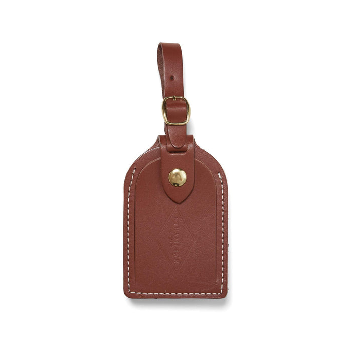 British Brown Leather - Luggage Tag Accessories Steamline Luggage 