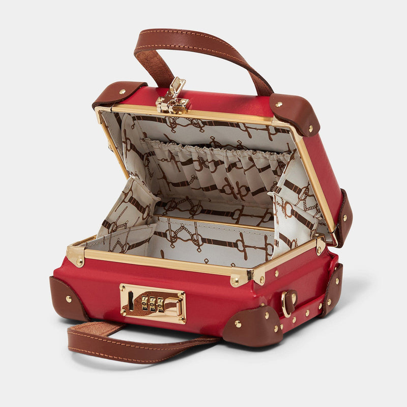 The Diplomat - Red Mini Mini Steamline Luggage 