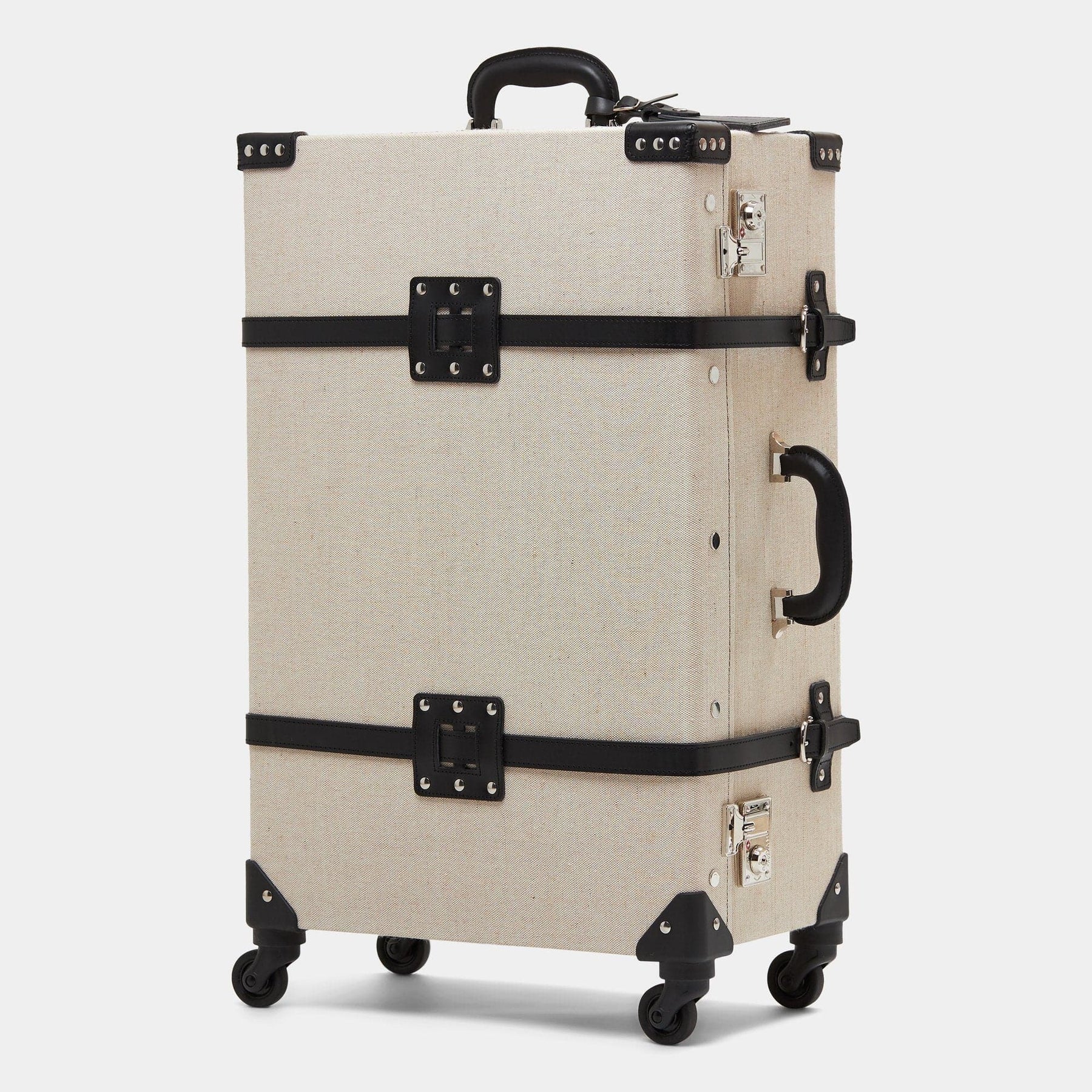 The Editor - Black Check In Spinner Spinner Steamline Luggage 