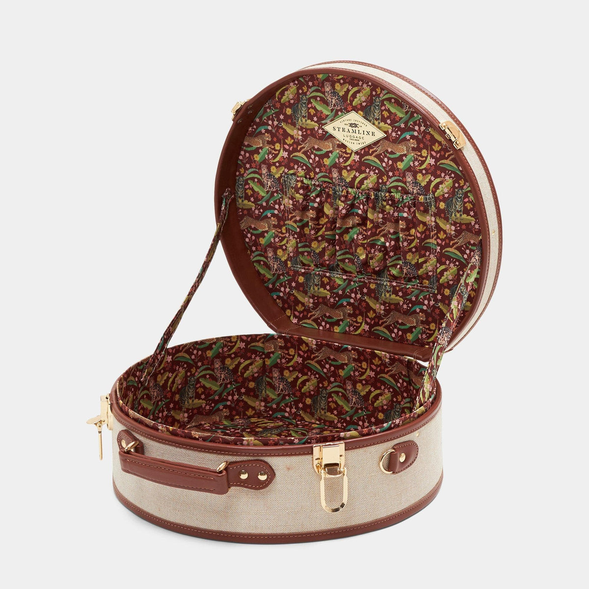 The Editor - Brown Hatbox Large Hatbox Large Steamline Luggage 