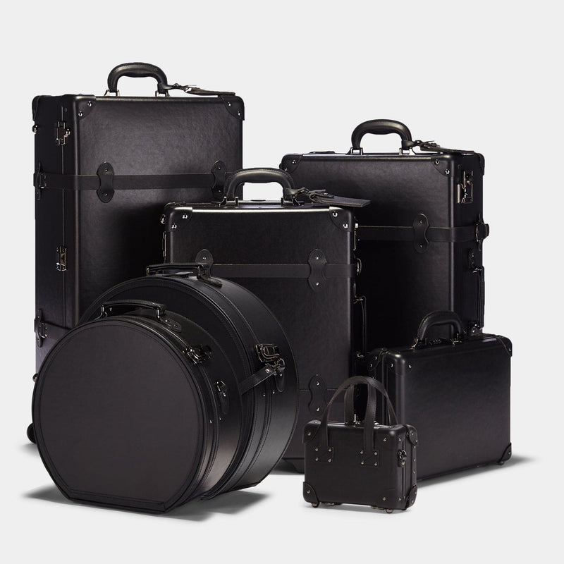 Mens designer luggage set of The Industrialist fibreboard suitcase in black