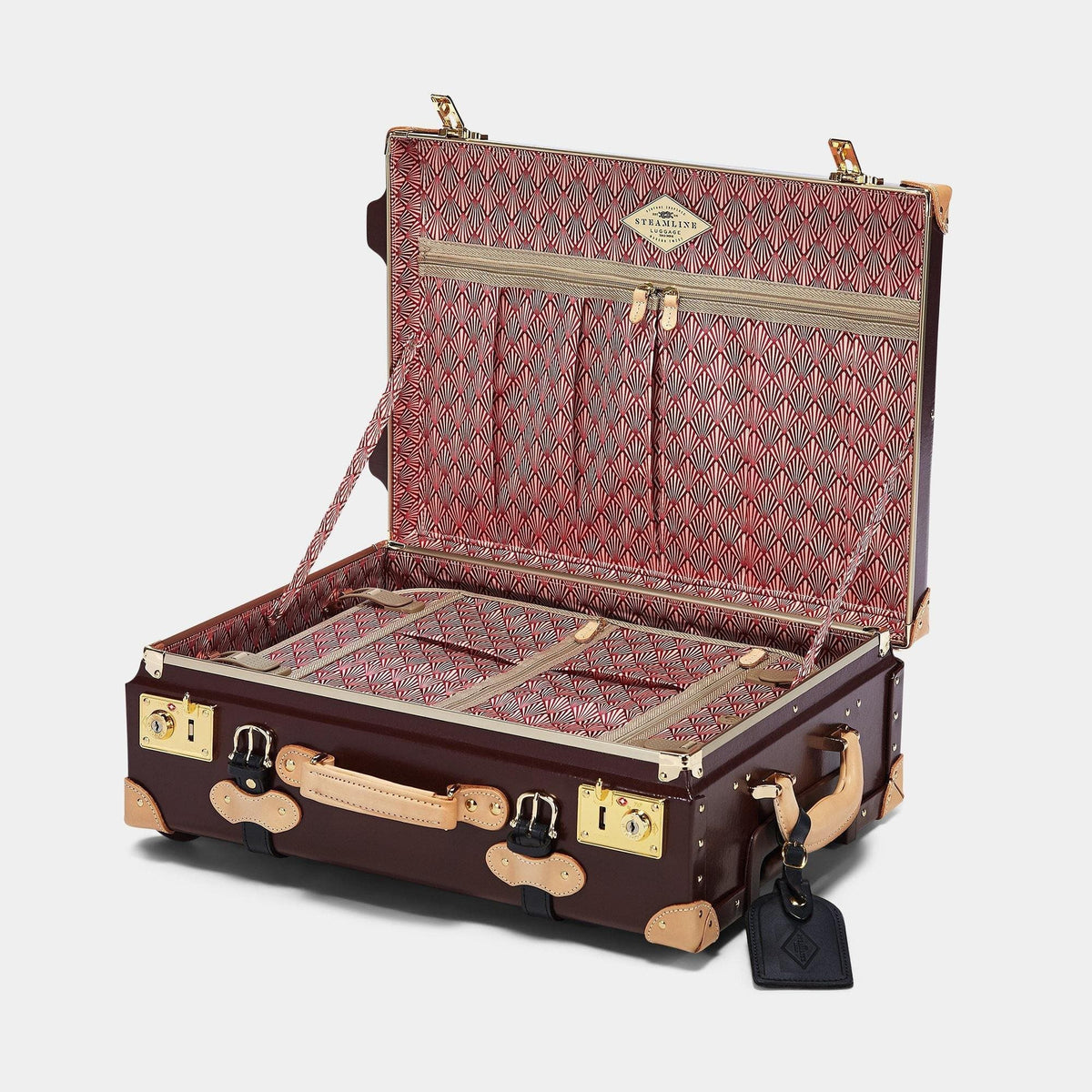 The Architect - Burgundy Carryon Carryon Steamline Luggage 