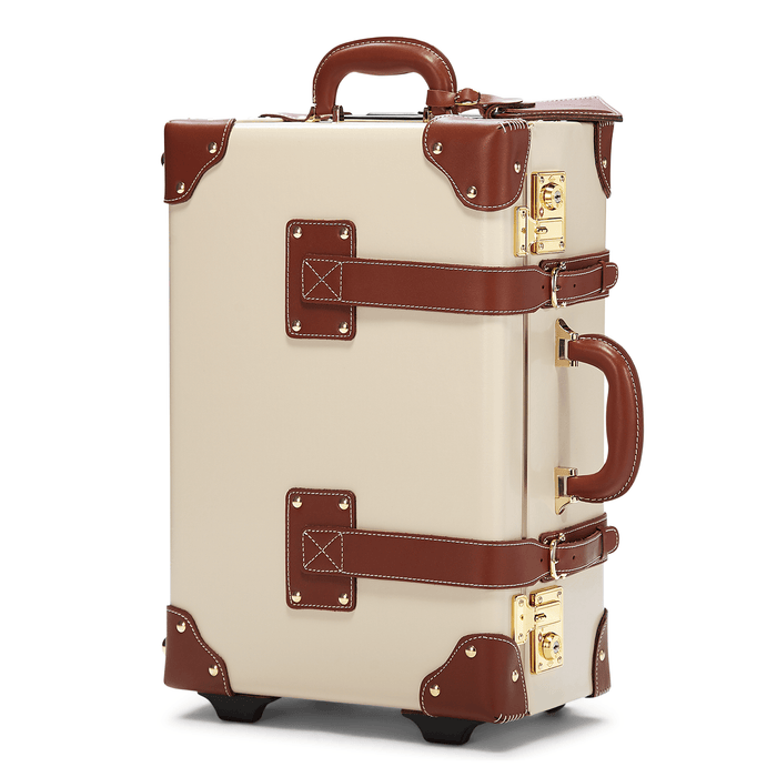 The Diplomat - Cream Carryon Carryon Steamline Luggage 