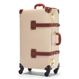 The Diplomat - Cream Check In Spinner Check In Spinner Steamline Luggage 